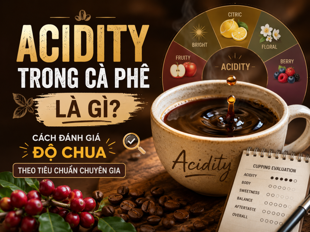 Acidity Trong Cà Phê Là Gì? Cách Đánh Giá Độ Chua Theo Tiêu Chuẩn Chuyên Gia