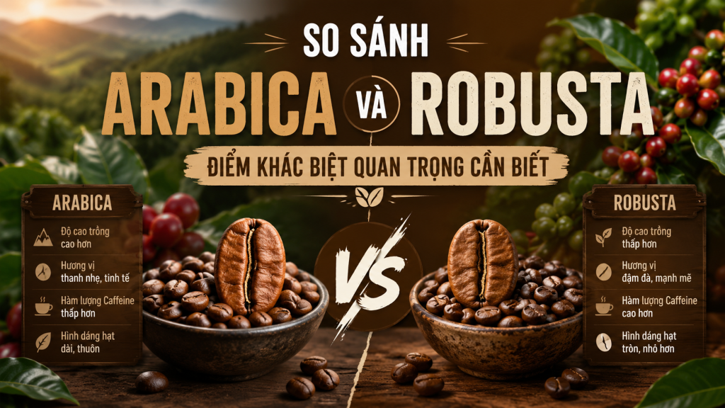 So Sánh Arabica Và Robusta: Điểm Khác Biệt Quan Trọng Cần Biết