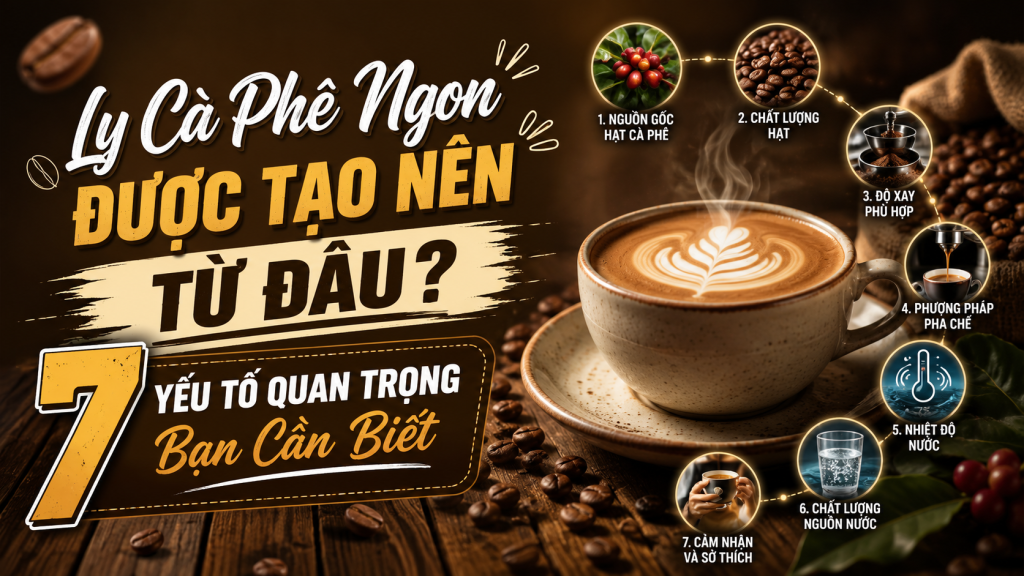 Ly Cà Phê Ngon Được Tạo Nên Từ Đâu? 7 Yếu Tố Quan Trọng Bạn Cần Biết