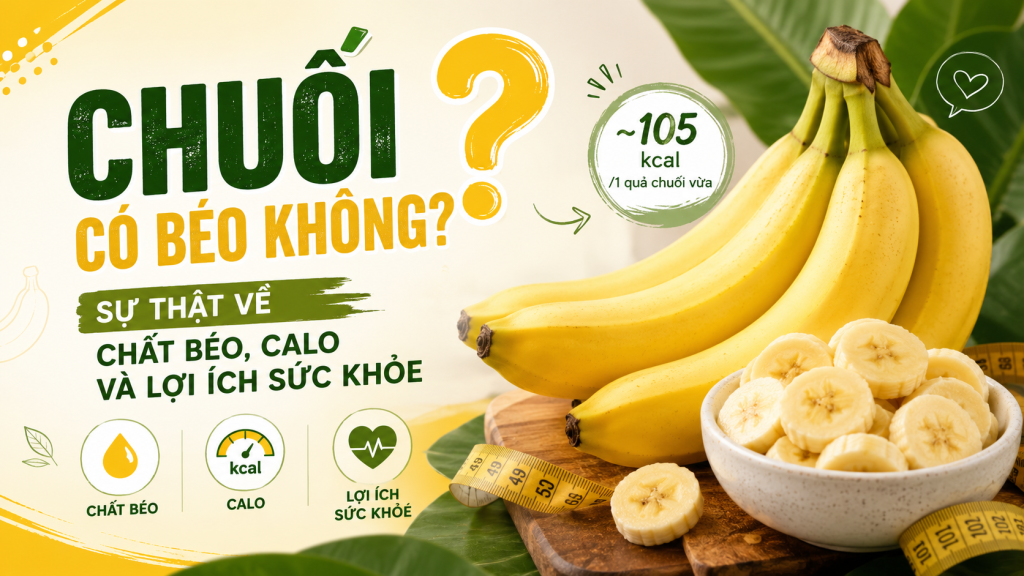 Chuối Có Béo Không? Sự Thật Về Chất Béo, Calo Và Lợi Ích Sức Khỏe