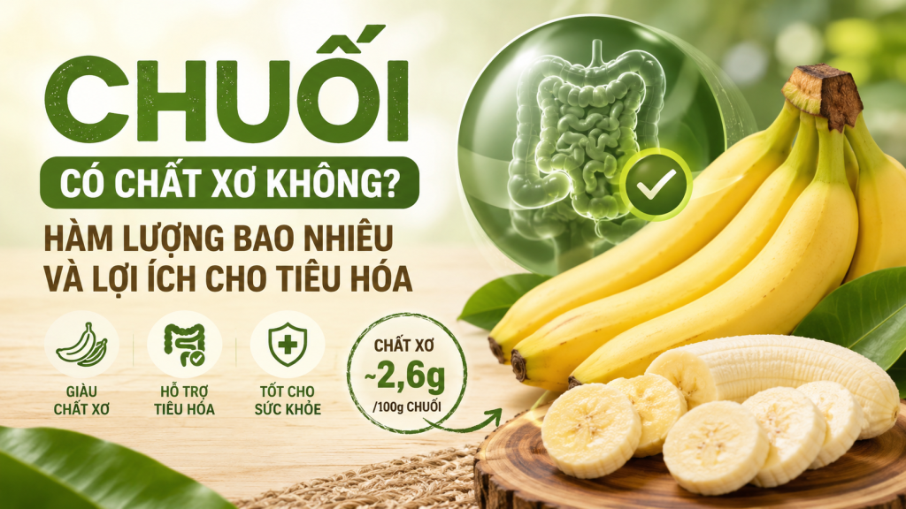 Chuối Có Chất Xơ Không? Hàm Lượng Bao Nhiêu Và Lợi Ích Cho Tiêu Hóa