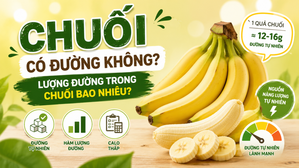 Chuối Có Đường Không? Lượng Đường Trong Chuối Bao Nhiêu?