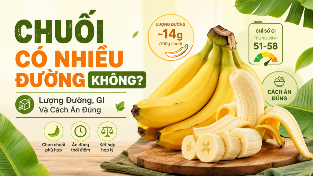 Chuối Có Nhiều Đường Không? Lượng Đường, GI Và Cách Ăn Đúng