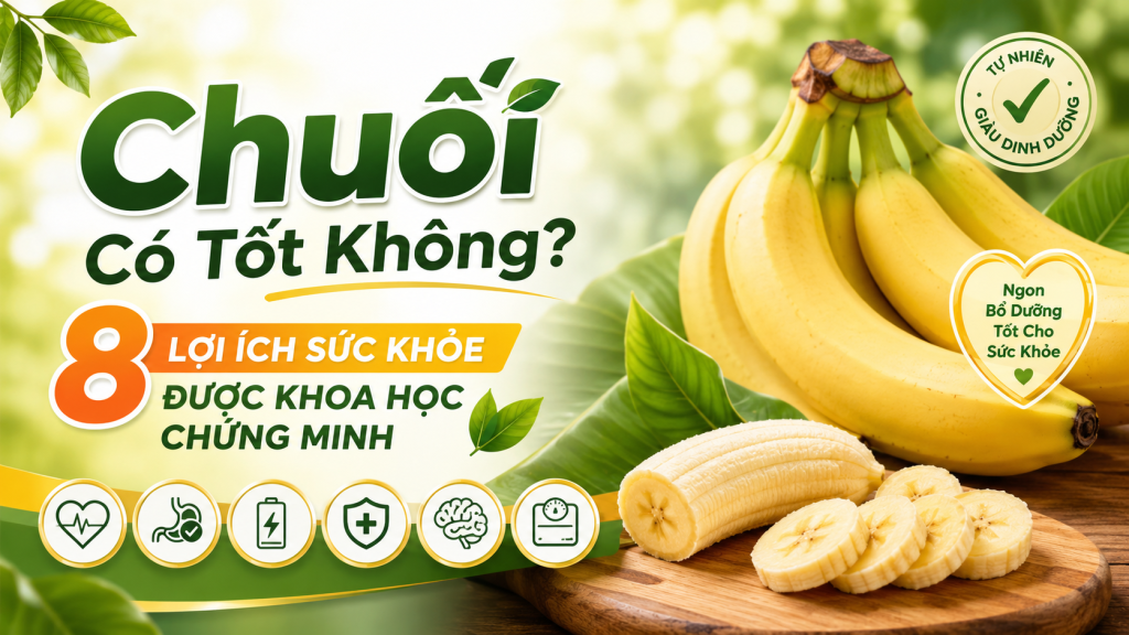 Chuối Có Tốt Không? 8 Lợi Ích Sức Khỏe Được Khoa Học Chứng Minh