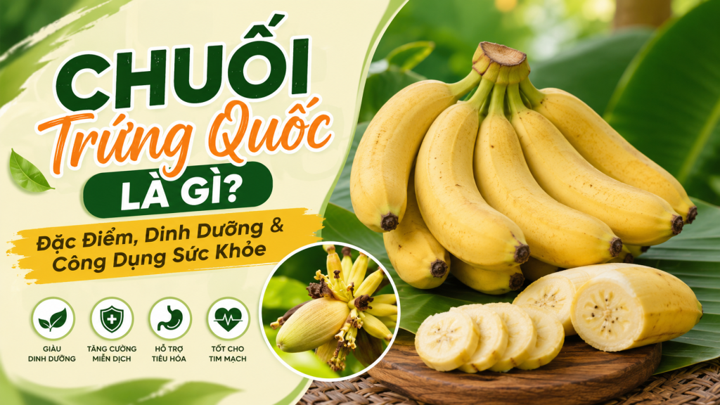 Chuối Trứng Quốc Là Gì? Đặc Điểm, Dinh Dưỡng & Công Dụng Sức Khỏe