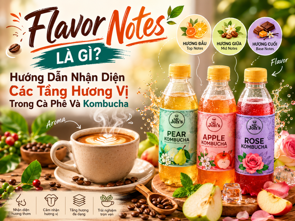 Flavor Notes Là Gì? Hướng Dẫn Nhận Diện Các Tầng Hương Vị Trong Cà Phê Và Kombucha