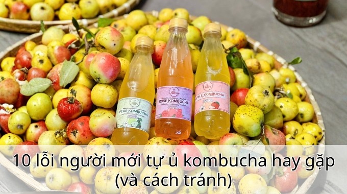 10 lỗi người mới tự ủ kombucha hay gặp (và cách tránh)