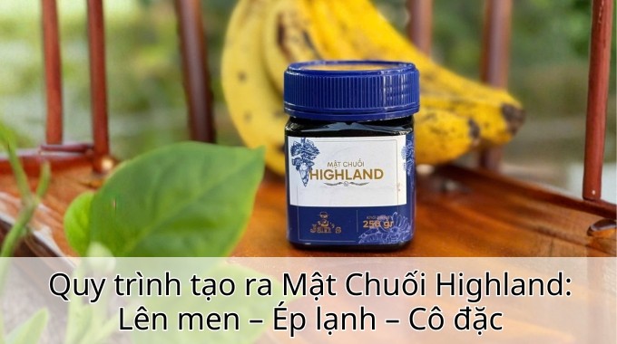 Quy trình tạo ra Mật Chuối Highland: Lên men – Ép lạnh – Cô đặc