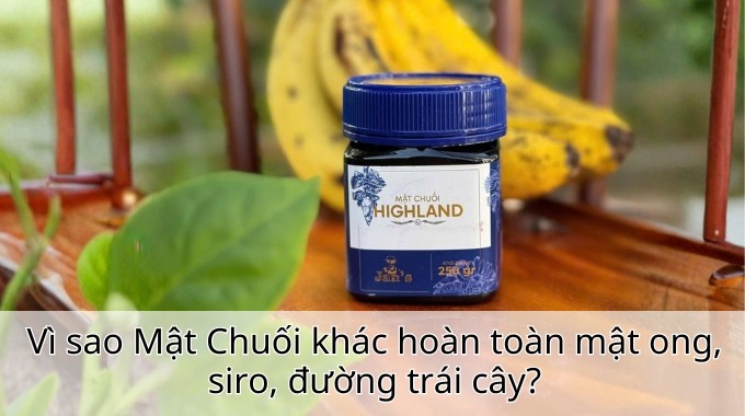 Vì sao Mật Chuối khác hoàn toàn mật ong, siro, đường trái cây?