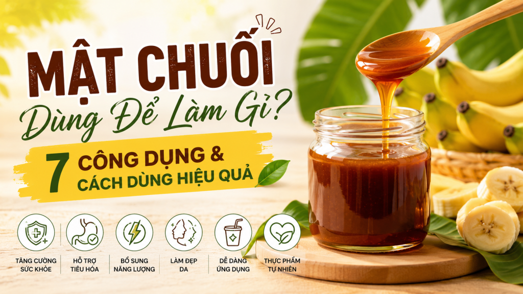 Mật Chuối Dùng Để Làm Gì? 7 Công Dụng & Cách Dùng Hiệu Quả