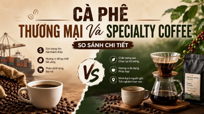 Cà Phê Thương Mại Và Specialty Coffee: So Sánh Chi Tiết