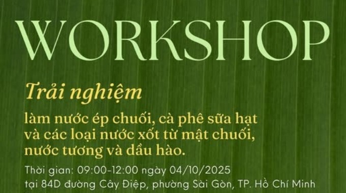 Workshop Làm nước ép chuối