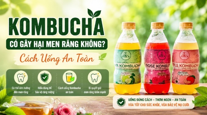 Kombucha Có Gây Hại Men Răng Không? Cách Uống An Toàn